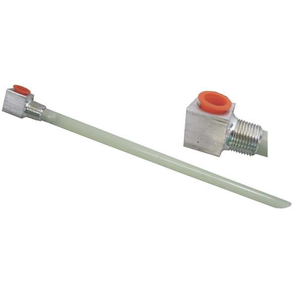 3/8" npt x 1/4" npt aluminum fuel withdrawal tube • for tanks up to 12