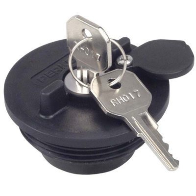 Bouchon Réservoir Essence Bateau Acier Inox 316 – Anti-Corrosion Marin, Chaîne De Sécurité, Polissage Miroir 1-1/2"