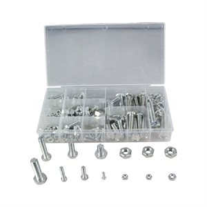 STAINLESS STEEL NUT & BOLT ASSORTMENT - 475 pcs