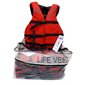 KIT DE 4 VESTES ADULTE ROUGE AVEC SAC DE RANGEMENT