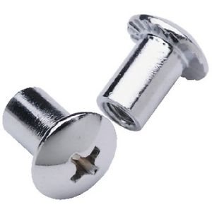 BARREL NUT - 1 / 2" x 1 / 4'' / CHROMED