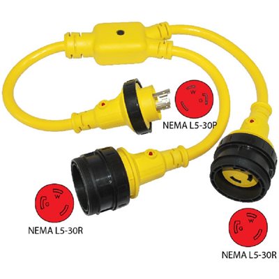 Y ADAPTER - 2x 30A FEMALE / 1x 30A MALE