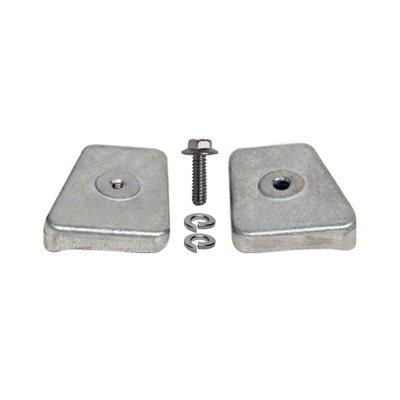 GLM Double Plate Aluminum Anode Kit for Johnson / Evinrude 20-25 HP