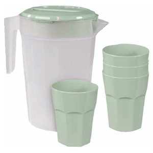 ENSEMBLE PICHET ET 4 GOBELETS