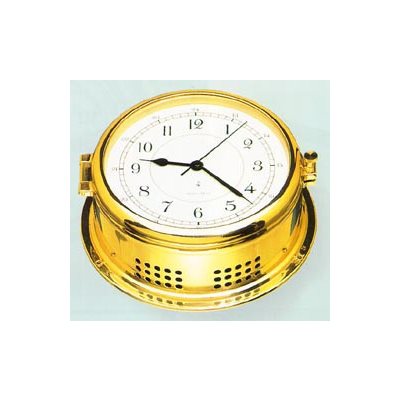 horloge en laiton au quartz " ship's bell" 6"