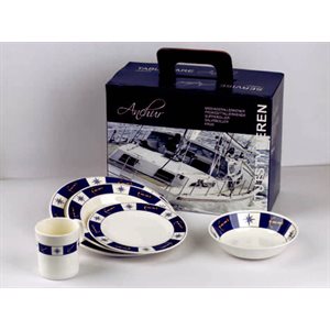 ENS. de VAISSELLE 20 pces "ROSE des VENTS"