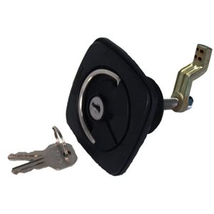 FLUSH LOCK & LATCH BLACK