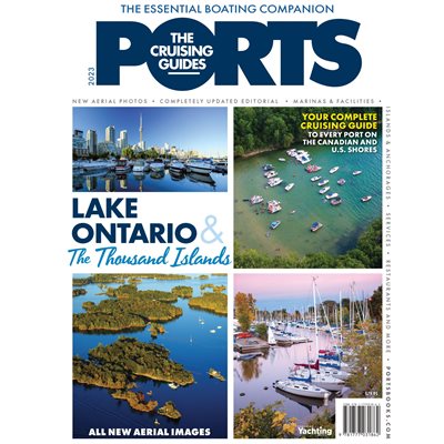 MARINE CHART of LAKE ONTARIO and the THOUSAND ISLANDS (English only)
