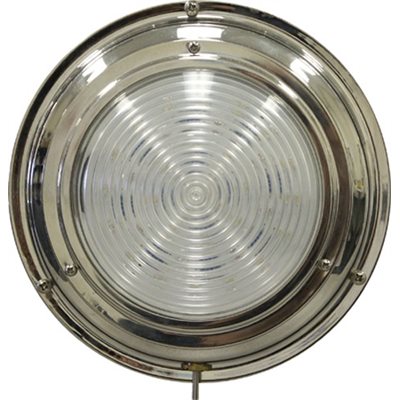 plafonnier inox à 3 del blanche (5½" lht)