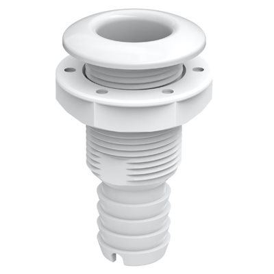 RACCORD PASSE-COQUE DROIT GF / BLANC 1-1 / 2