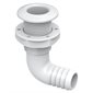 RACCORD PASSE-COQUE 90° GF / BLANC 1-1 / 2po